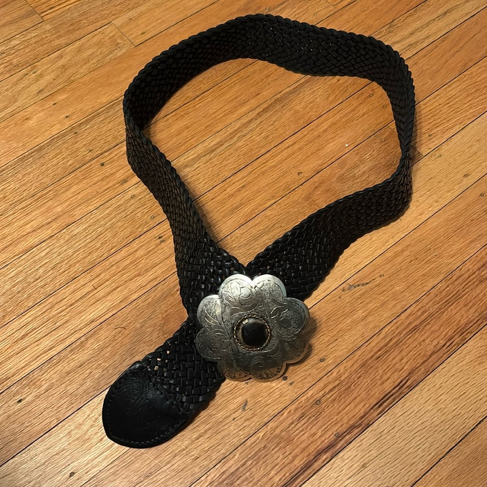 Motif 56 Woven Leather Belt Vintage